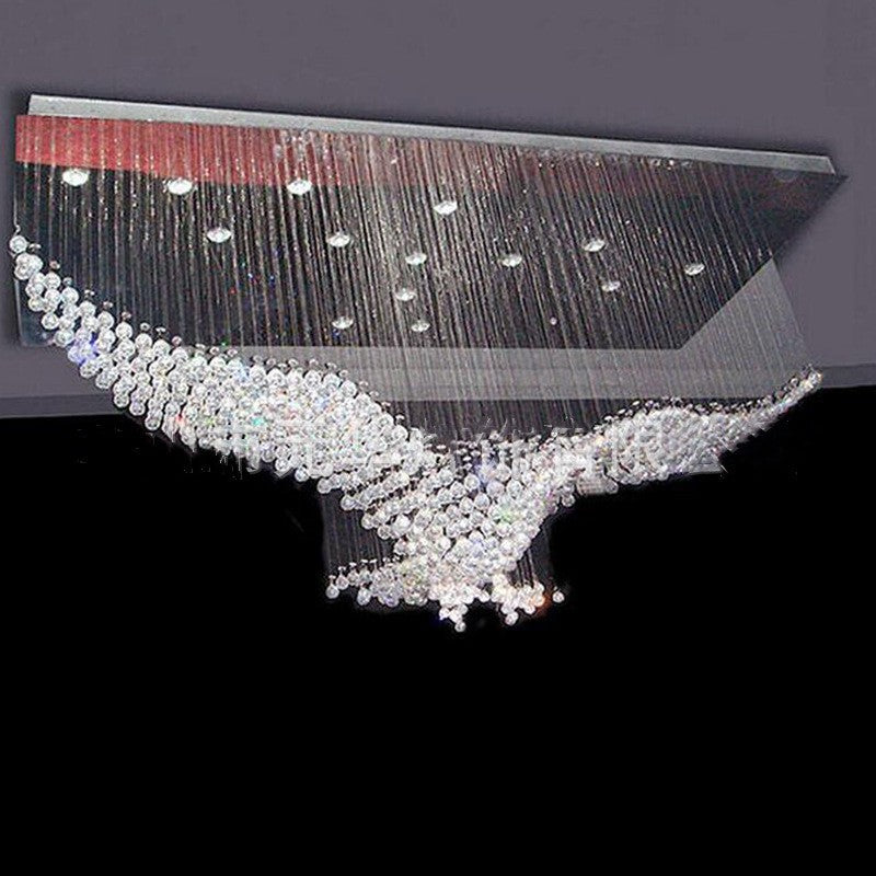 Creative Eagle Chandelier – Artistic Statement Lighting for Hallways