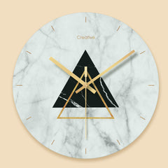 Glass wall clock