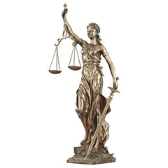 Light Luxury Goddess of Justice Sculpture Decorative Ornament