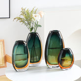 Modern Colored Glass Vase – Minimalist Luxury Home Decor