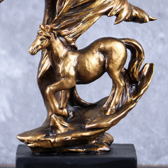 Bronze Horse Sculpture Decorative Statue for Living Room