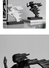 Resin Figurine Sculpture – Elegant Entryway & Shelf Decor