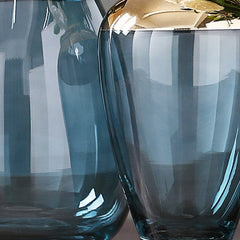 Modern Light Luxury Glass Vase – Elegant Living Room & Dining Table Decor