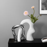 Modern Nordic Ceramic Vase – Light Luxury Home Decor