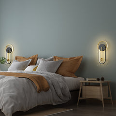 Nordic Minimalist Wall Clock Lamp – Silent Modern Living Room Decor
