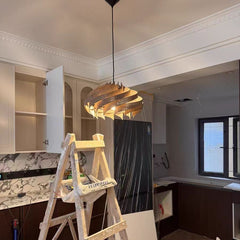 Luxury Retro Spiral Chandelier – Elegant Lighting for Dining Rooms & Stylish Interiors