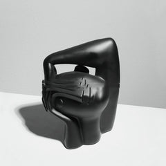 Minimalist Crooked Head Sculpture – Contemporary Art Decor