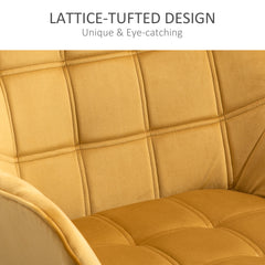 Set of 2 Modern Accent Armchairs – Upholstered Lounge Chairs with Wooden Legs