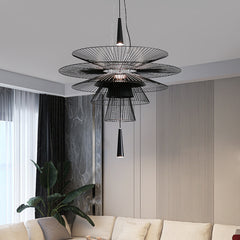 Minimalist Artistic Hollow Chandelier for Elegant Dining Rooms