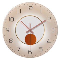 Luxury Silent Glass Wall Clock for Living Room