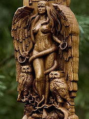 Resin Greek Goddess Statue Pagan Altar Garden Sculpture