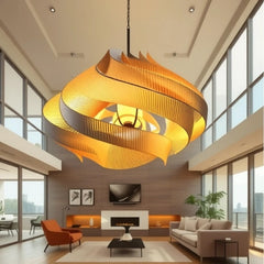 Luxury Retro Spiral Chandelier – Elegant Lighting for Dining Rooms & Stylish Interiors