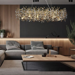 French Luxury Crystal Branch Chandelier for Elegant Dining Spaces