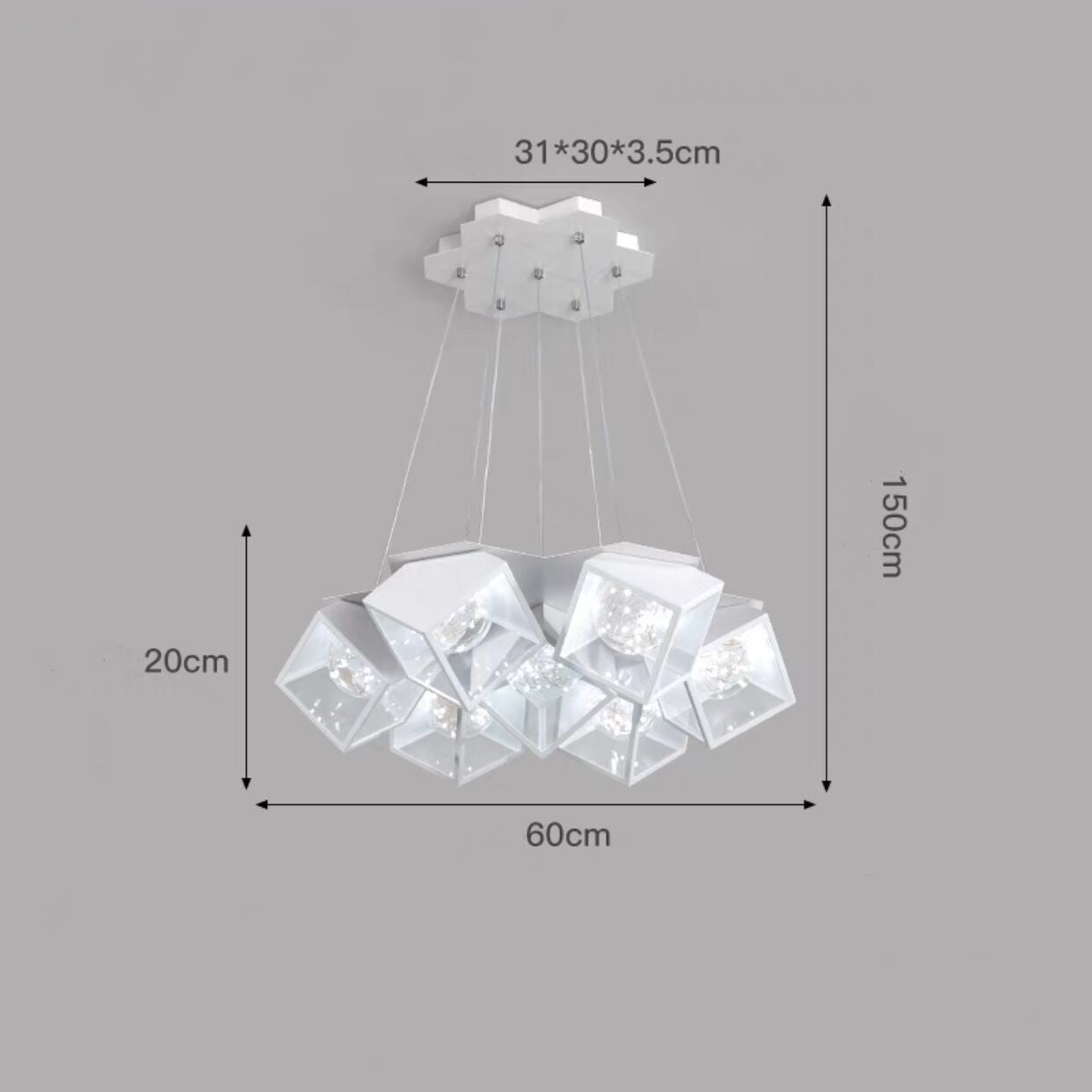 Nordic Star Chandelier – Elegant Designer Lighting for Bedrooms & Dining Rooms