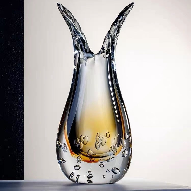 Modern Light Luxury Creative Glass Vase Luxury Model Room
