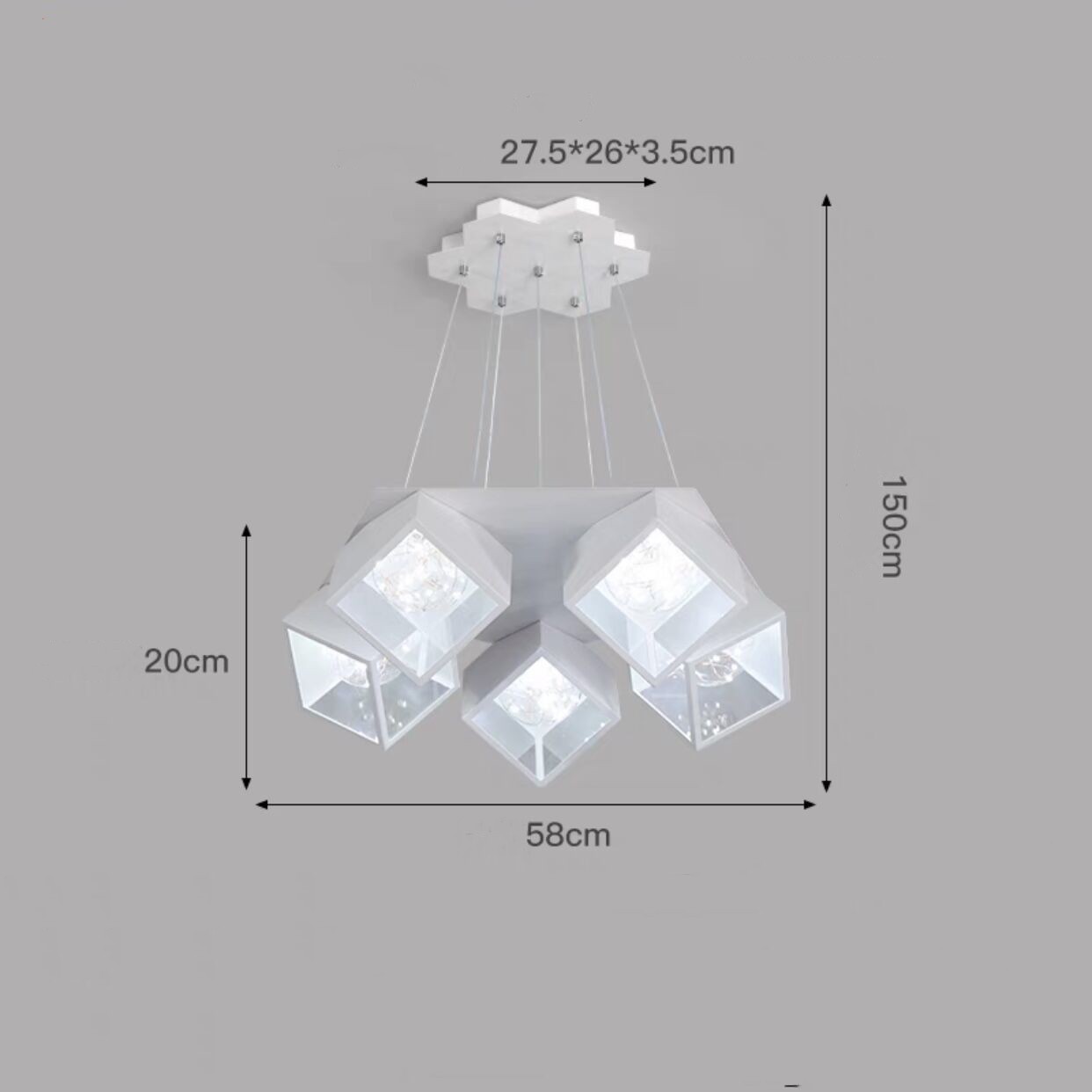 Nordic Star Chandelier – Elegant Designer Lighting for Bedrooms & Dining Rooms