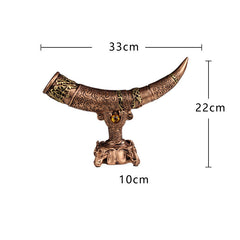 Elegant Faux Ivory Sculpture Decorative Home Ornament
