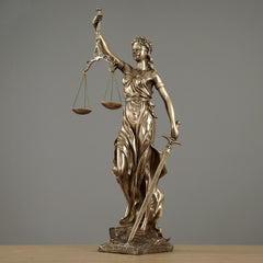 Light Luxury Goddess of Justice Sculpture Decorative Ornament