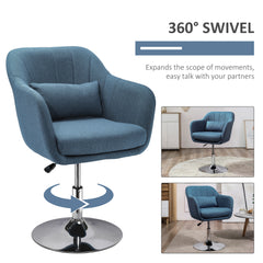Swivel Linen Fabric Accent Chair For Living Room