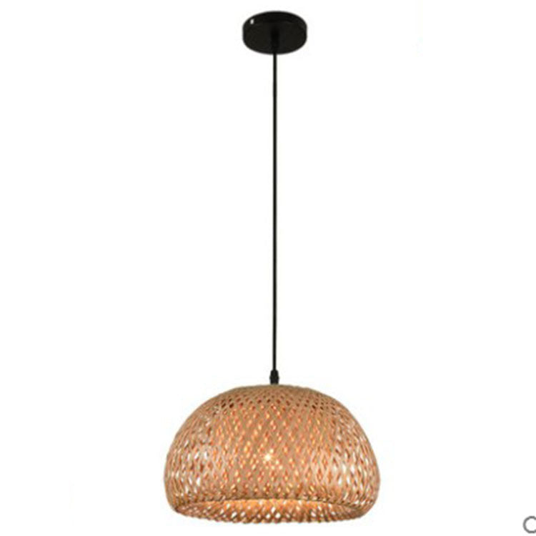 American Garden Bamboo Woven Chandelier – Southeast Asian Style Restaurant Pendant Lamp