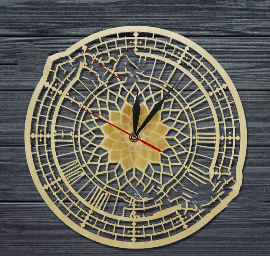 Wooden Wall Clock