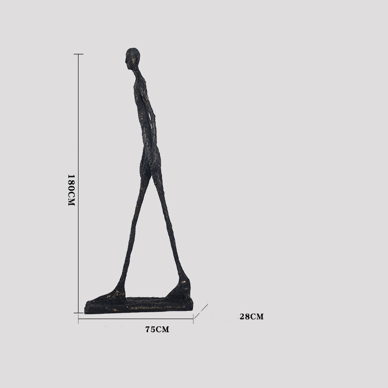 Modern Abstract Figure Sculpture – Luxury Living Room Floor Art Decor
