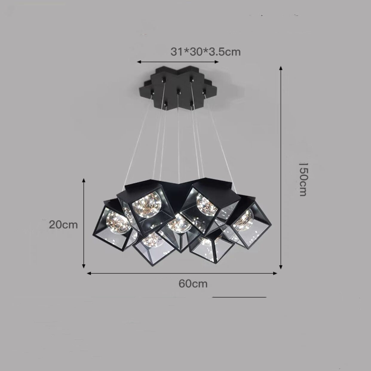 Nordic Star Chandelier – Elegant Designer Lighting for Bedrooms & Dining Rooms