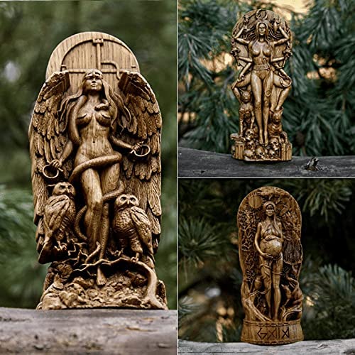 Resin Greek Goddess Statue Pagan Altar Garden Sculpture