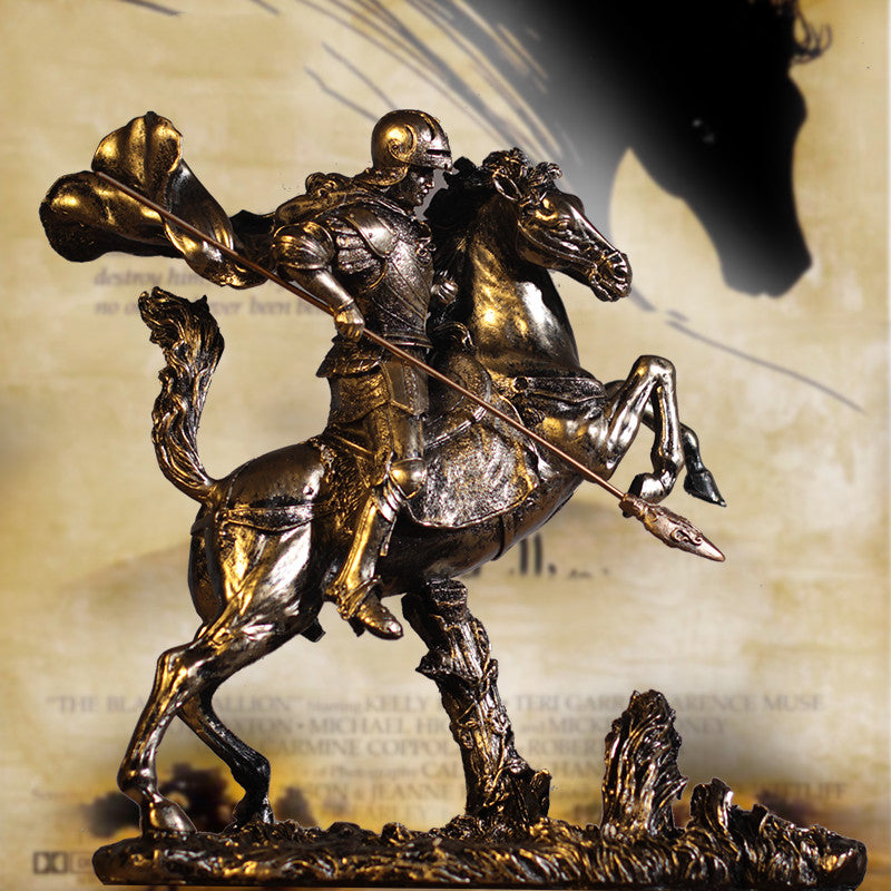 Medieval Warrior Armor Sculpture – Decorative Knight Statue