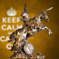 Medieval Warrior Armor Sculpture – Decorative Knight Statue