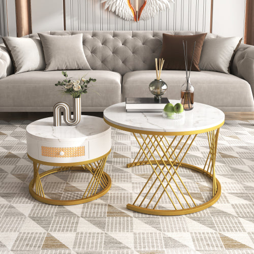 2 In 1 Round Coffee Table