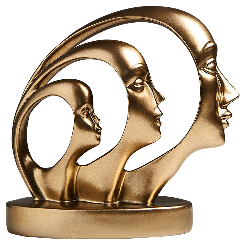 Modern Resin Statue Sculpture – Elegant Home Decor