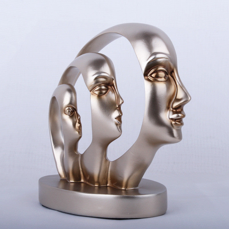Modern Resin Statue Sculpture – Elegant Home Decor