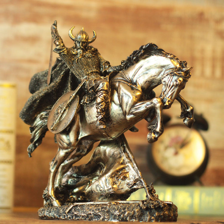Medieval Warrior Armor Sculpture – Decorative Knight Statue