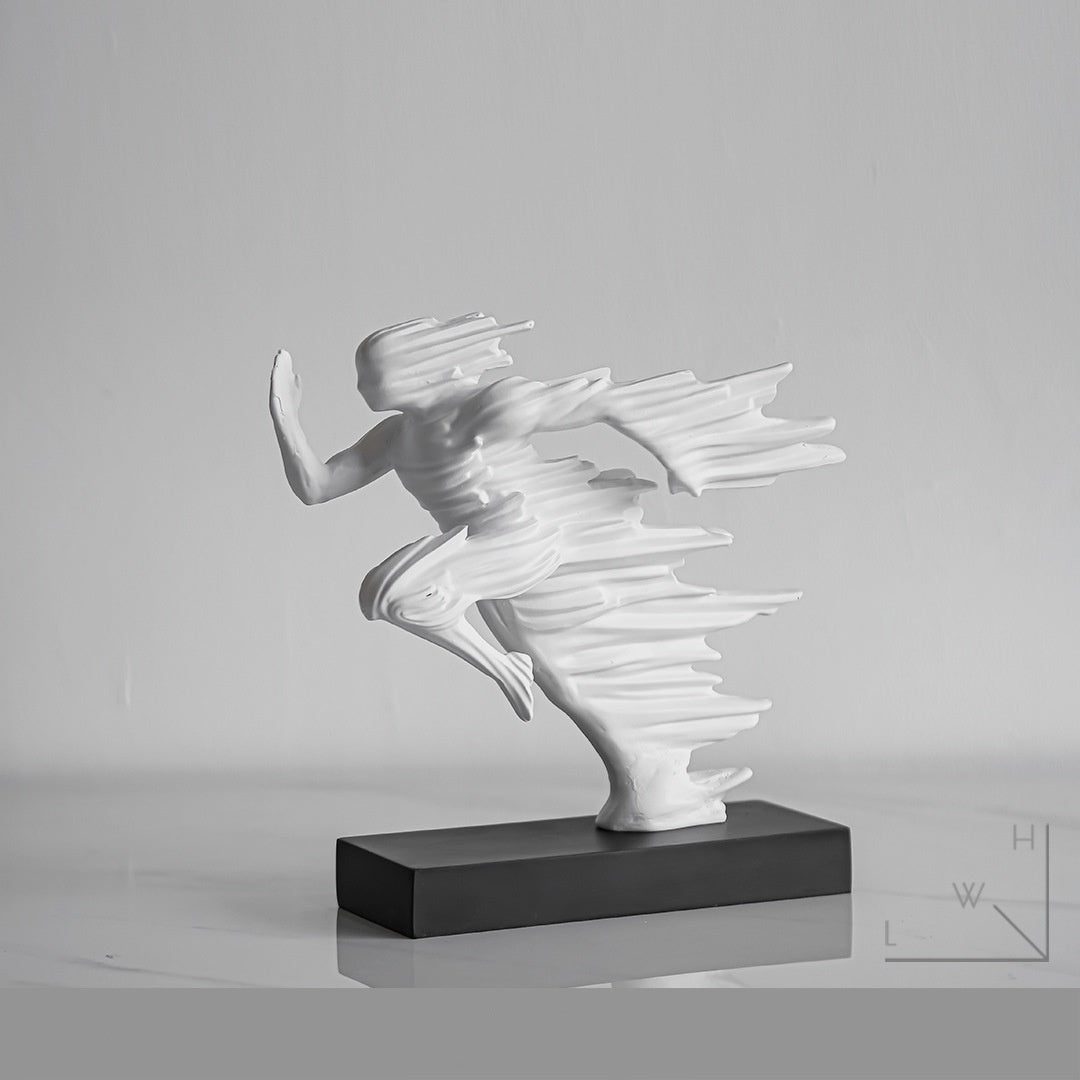 Resin Figurine Sculpture – Elegant Entryway & Shelf Decor