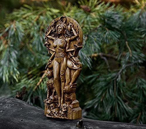Resin Greek Goddess Statue Pagan Altar Garden Sculpture