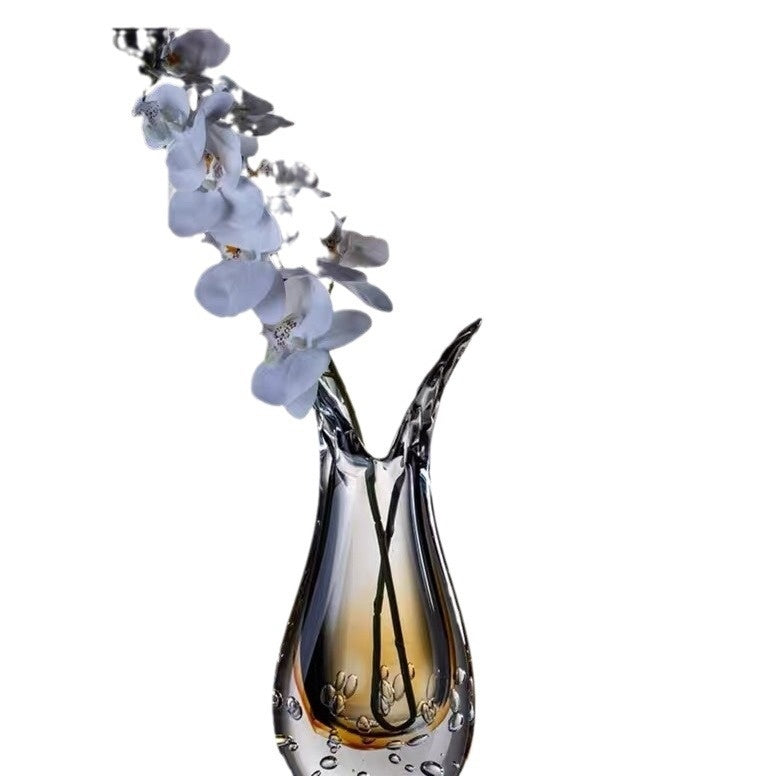 Modern Light Luxury Creative Glass Vase Luxury Model Room