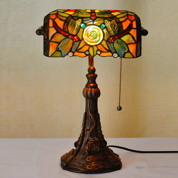 10-Inch Tiffany Style Table Lamp – Elegant Lighting for Study Rooms