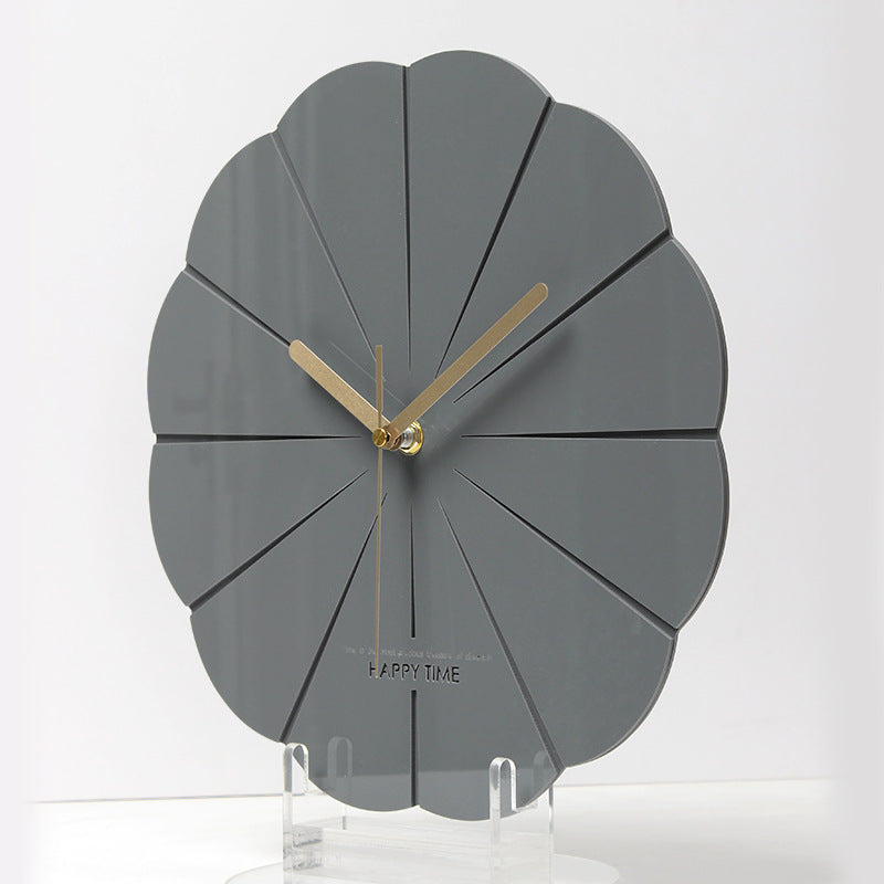 Creative Acrylic Dumbbell Wall Clock – Modern Fitness Decor