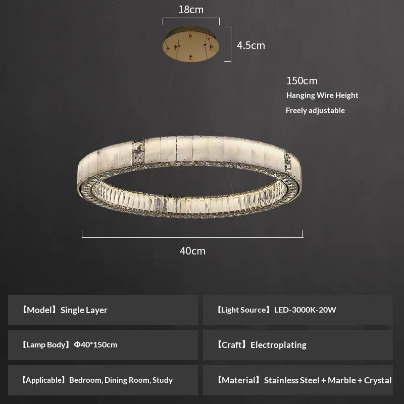 Luxury Crystal Onyx Chandelier for Elegant Hotels & Exclusive Clubs