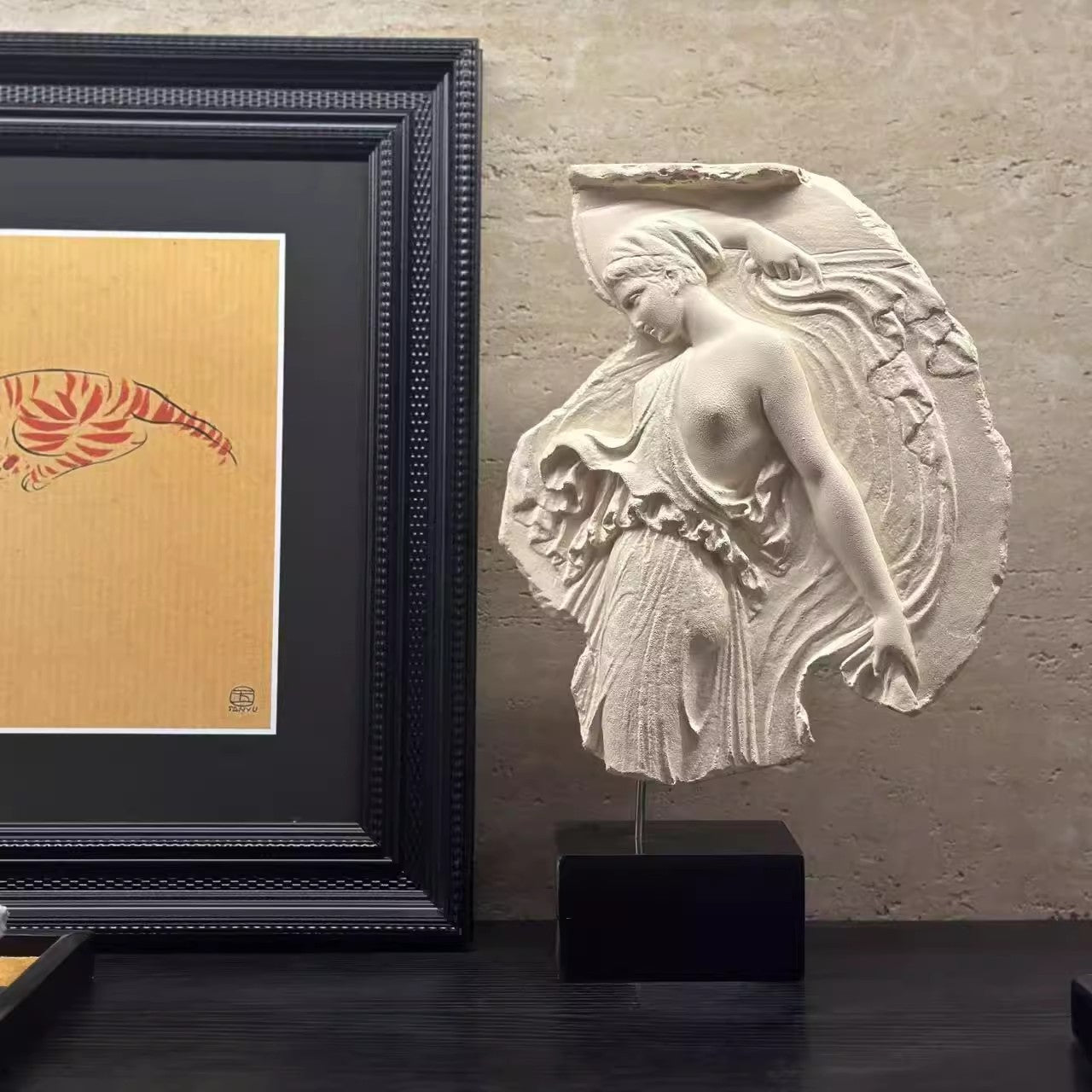 Italian Style Wine Goddess Sculpture – European Luxury Decor