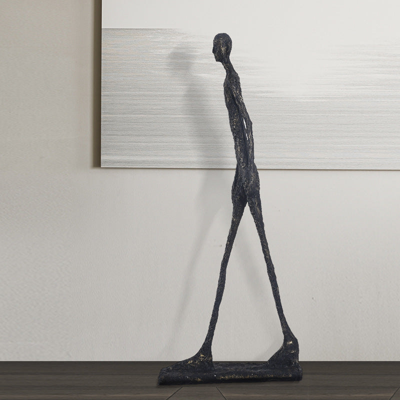 Modern Abstract Figure Sculpture – Luxury Living Room Floor Art Decor