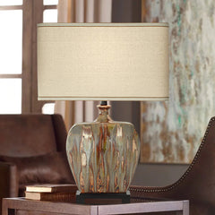 Sleek High-end White Ceramic Table Lamp