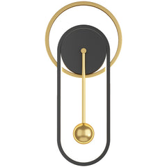 Nordic Minimalist Wall Clock Lamp – Silent Modern Living Room Decor