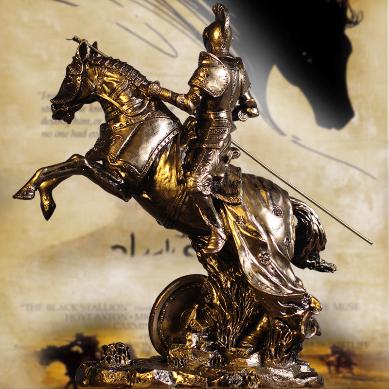Medieval Warrior Armor Sculpture – Decorative Knight Statue
