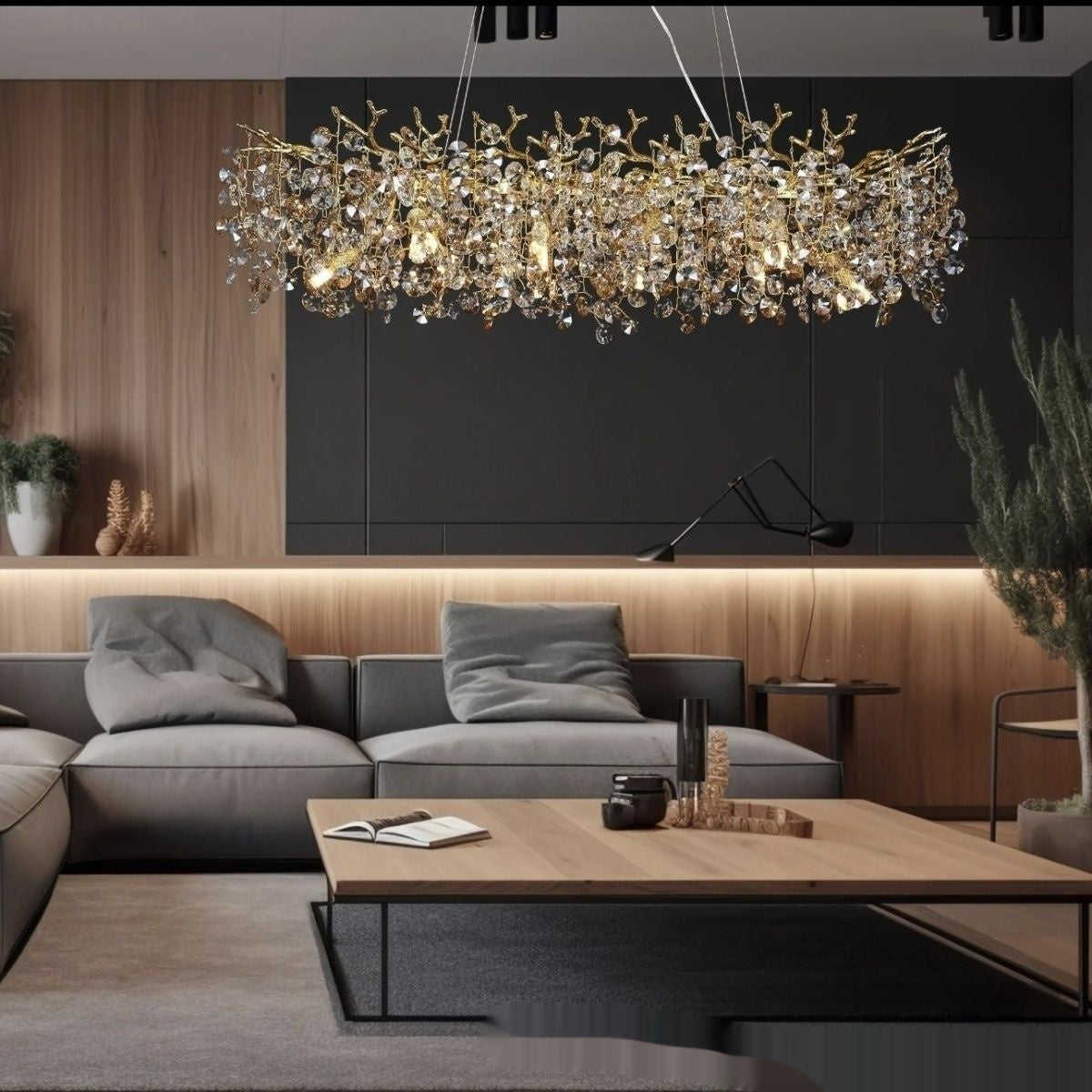 French Luxury Crystal Branch Chandelier for Elegant Dining Spaces