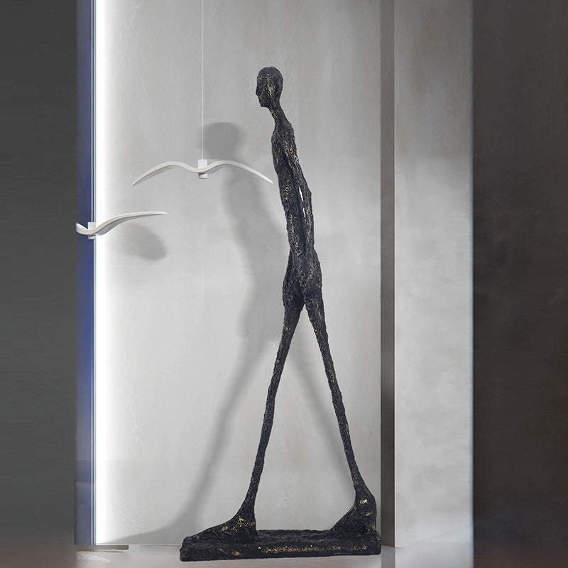 Modern Abstract Figure Sculpture – Luxury Living Room Floor Art Decor