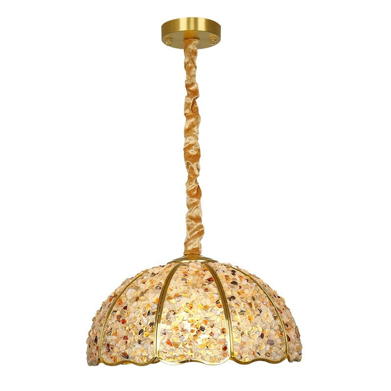 Light Luxury Vintage Crystal Chandelier – Solid Copper Restaurant Lighting