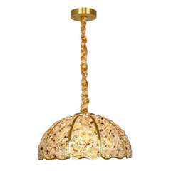 Light Luxury Vintage Crystal Chandelier – Solid Copper Restaurant Lighting