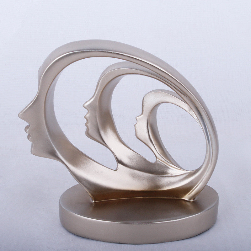 Modern Resin Statue Sculpture – Elegant Home Decor